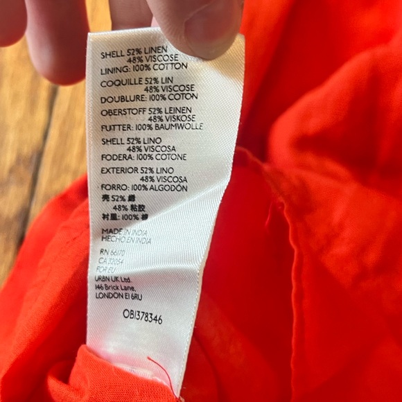 Maeve by Anthropologie size S red dress twist front tie back and zipper - Picture 6 of 10